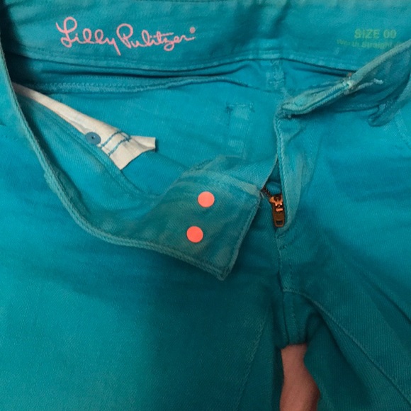 Lily Pulitzer Worth Straight Jean size 00 - Picture 3 of 4